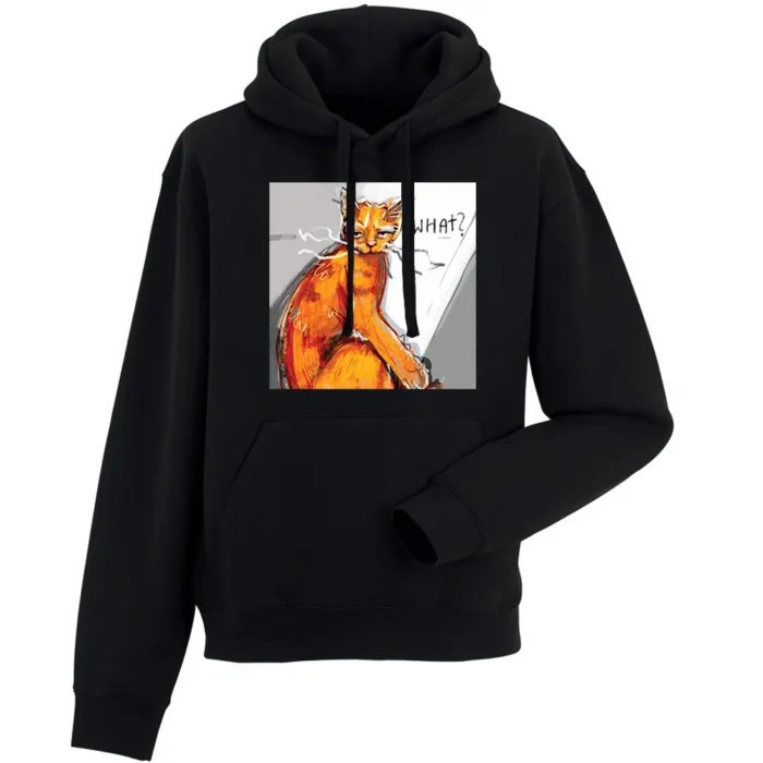 Bluza męska z kapturem DZIEŃ KOTA WHAT