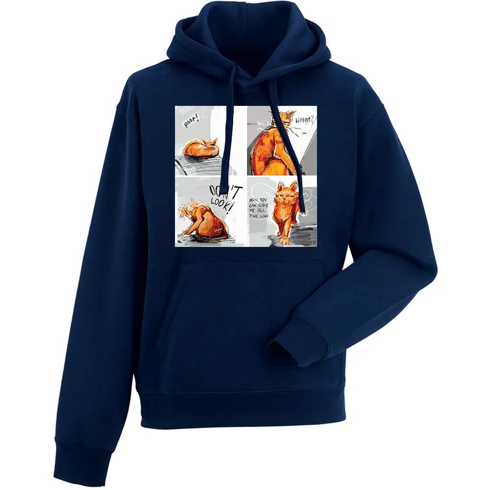 Bluza męska z kapturem DZIEŃ KOTA KOMIKS