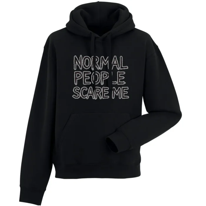 Bluza męska z kapturem NORMAL PEOPLE SCARE ME