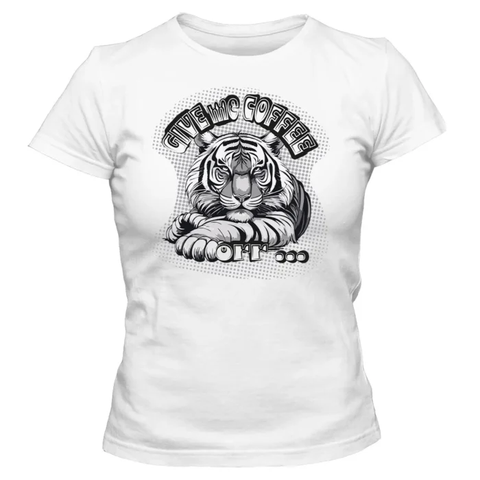 Koszulka damska Coffee Tiger