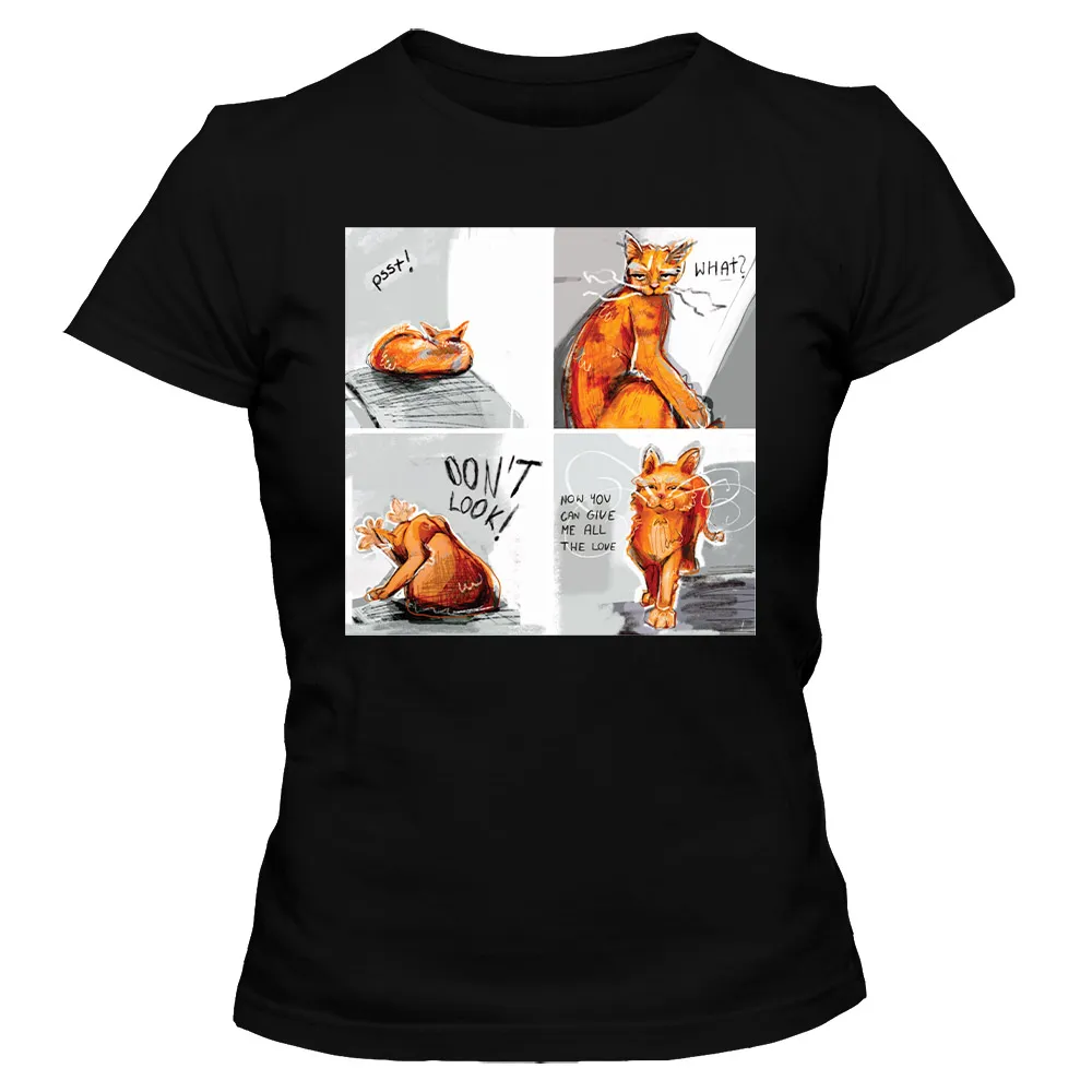 Koszulka damska DZIEŃ KOTA KOMIKS