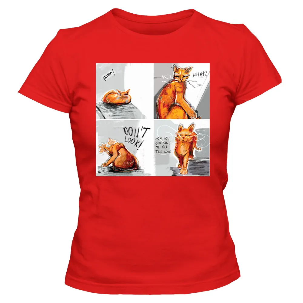 Koszulka damska DZIEŃ KOTA KOMIKS