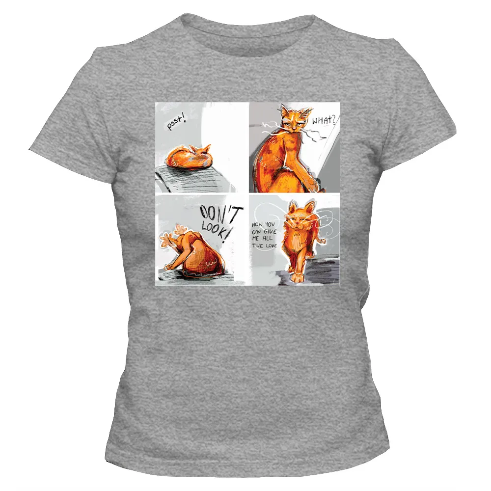 Koszulka damska DZIEŃ KOTA KOMIKS