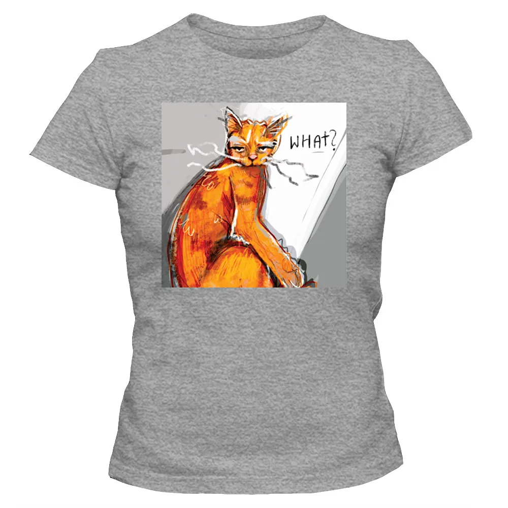 Koszulka damska DZIEŃ KOTA WHAT