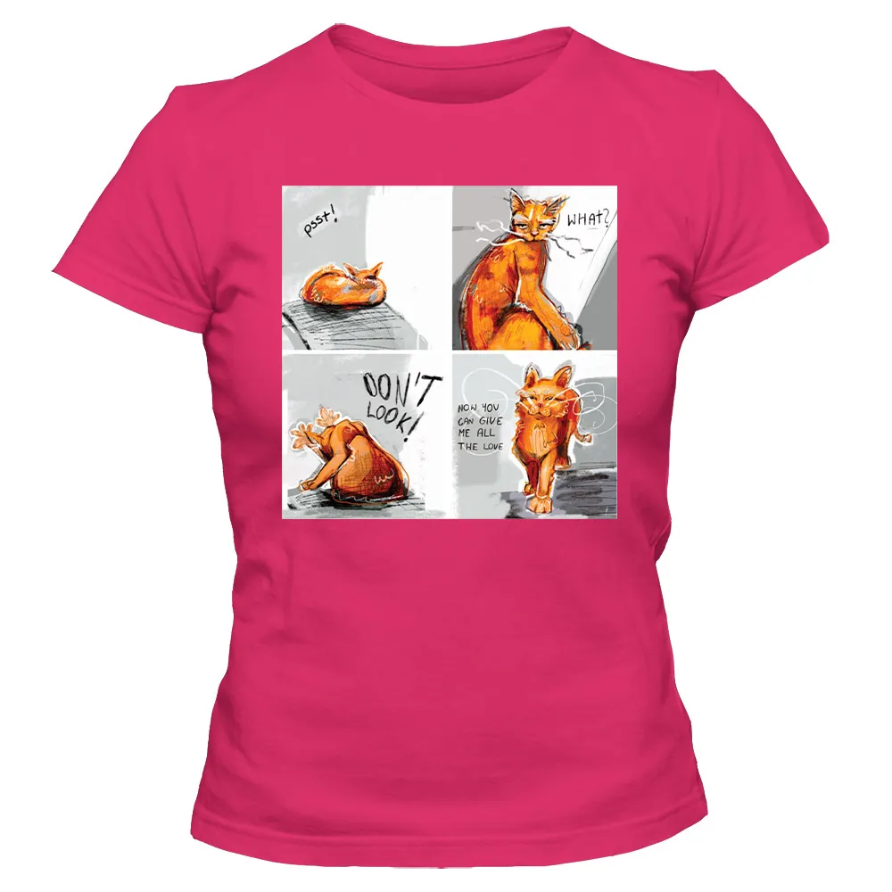 Koszulka damska DZIEŃ KOTA KOMIKS