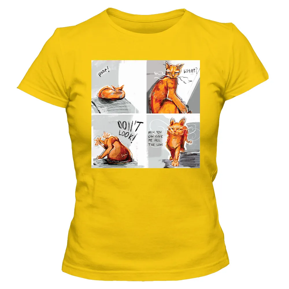 Koszulka damska DZIEŃ KOTA KOMIKS