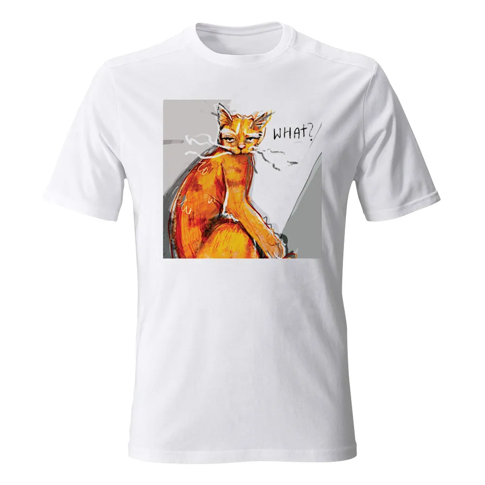 Koszulka męska DZIEŃ KOTA WHAT