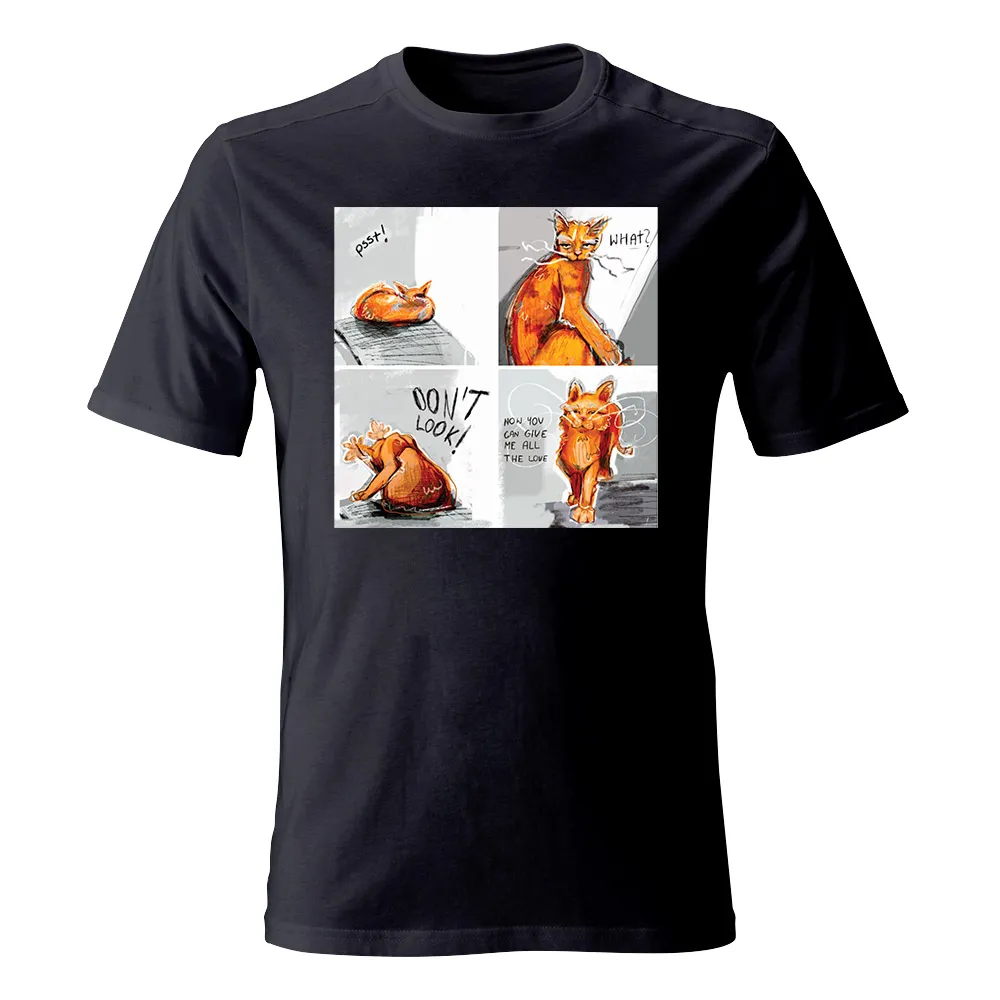 Koszulka męska Dzień kota komiks