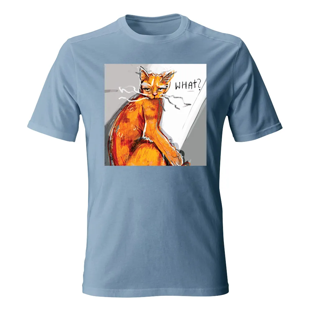 Koszulka męska DZIEŃ KOTA WHAT