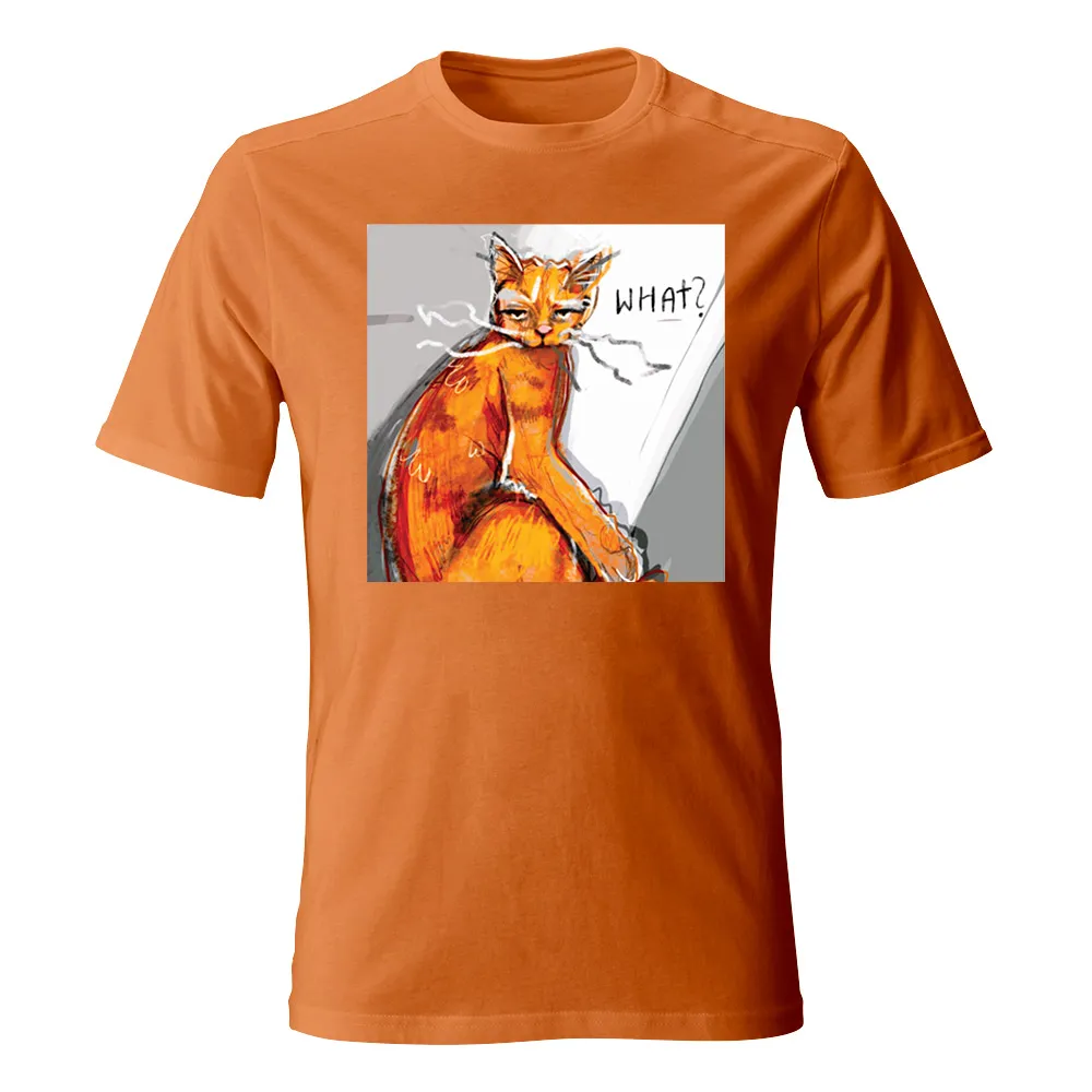 Koszulka męska DZIEŃ KOTA WHAT