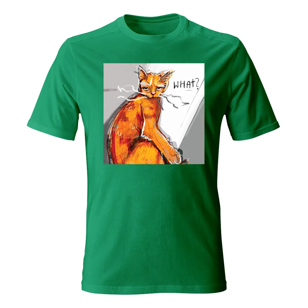 Koszulka męska DZIEŃ KOTA WHAT