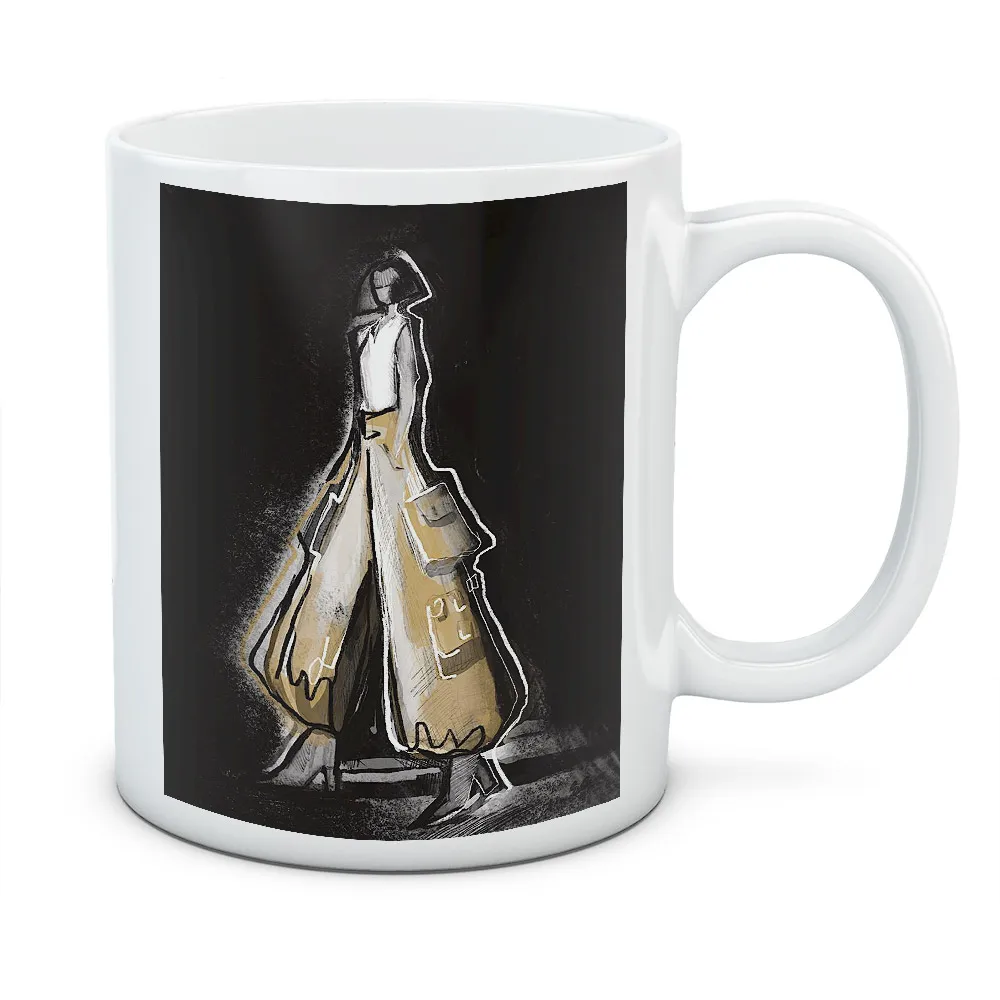 Kubek Cargo pants - kolor biały