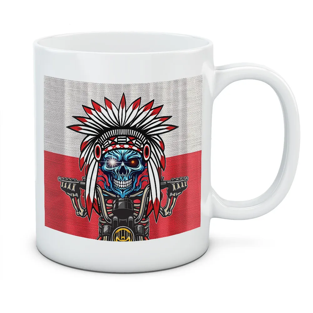 Kubek Polska kontrastów - kolor biały