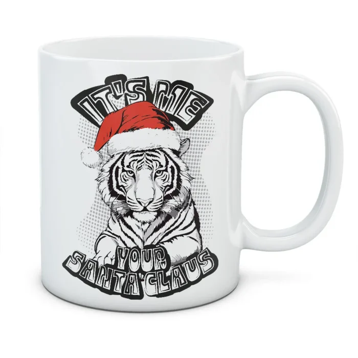 Kubek Santa Tiger - kolor biały