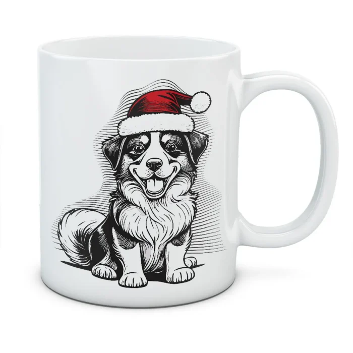 Kubek Santas Dog - kolor biały