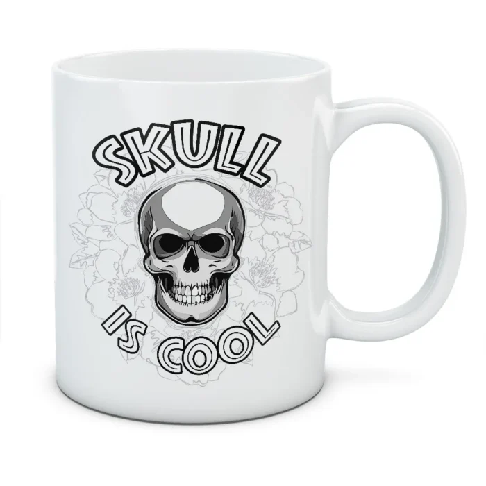 Kubek Skull is cool 1 - kolor biały