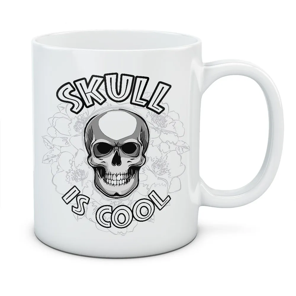 Kubek Skull is cool 1 - kolor biały