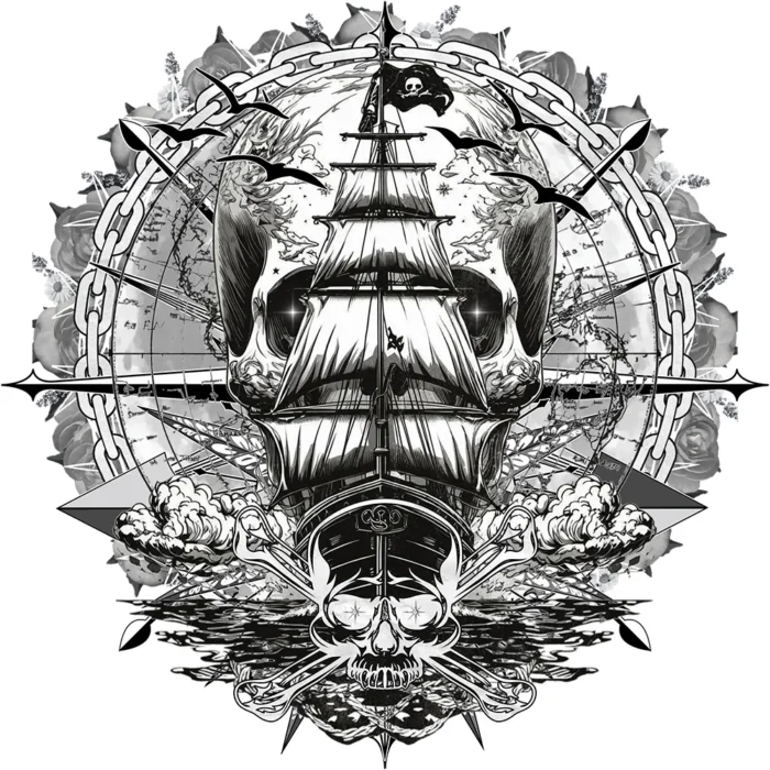 Kubek Piraci - kolor biały