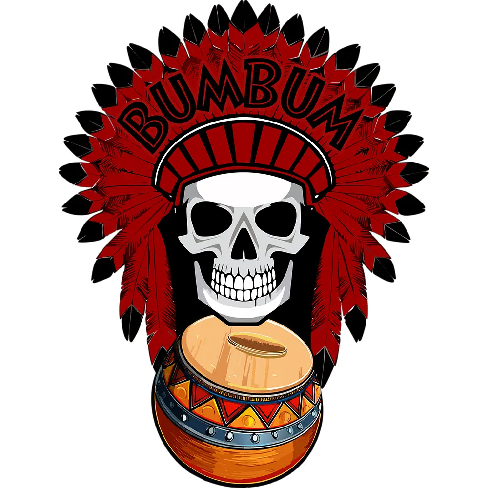 Bluza damska z kapturem SKULL BUM BUM