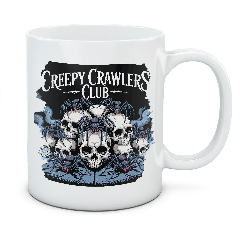Kubek Creepy Crawlers Club - kolor biały